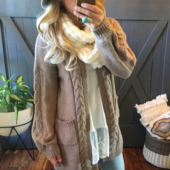 Last One! Flash Sale!  Cable Knit Cardigan Sweater - Picture 6 of 6